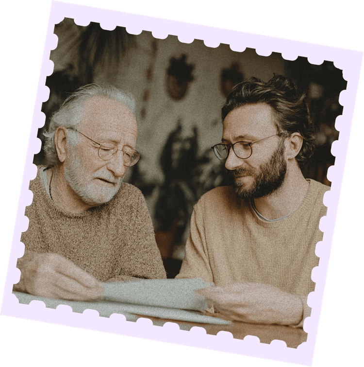 Care advocate with senior