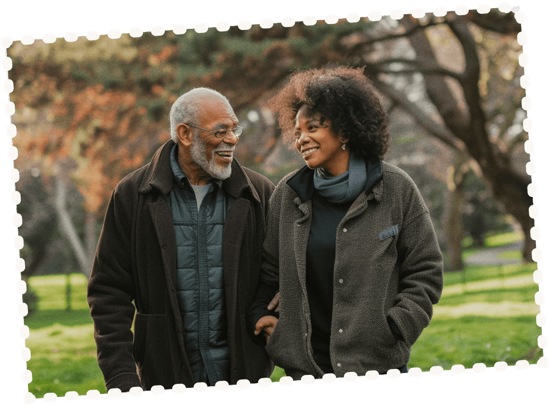 Caregiver with elderly patient